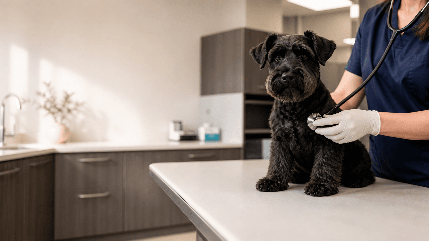 Pets in a modern veterinary hospital